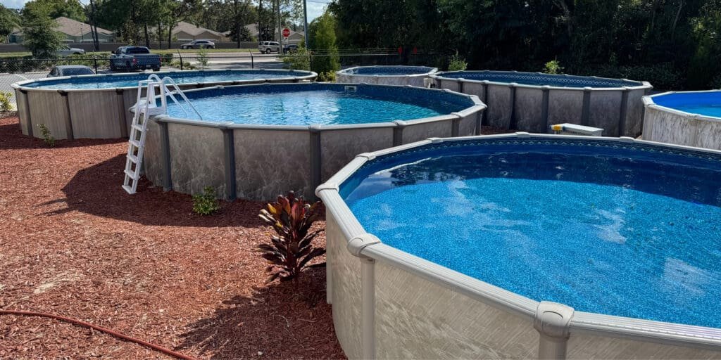 Mr. Pool of Pasco & Crystal River: Above-Ground Pool Dealer in Pasco & Citrus County, Florida 1 above-ground swimming pool display at Mr. Pool of Pasco