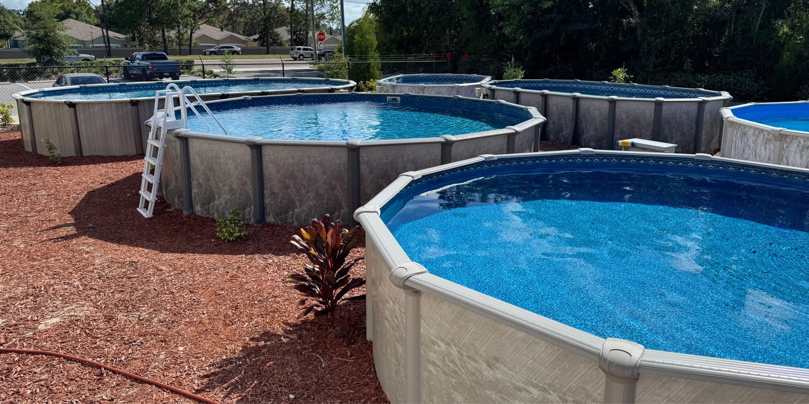 Above ground swimming pools at Mr. Pool of Pasco's location