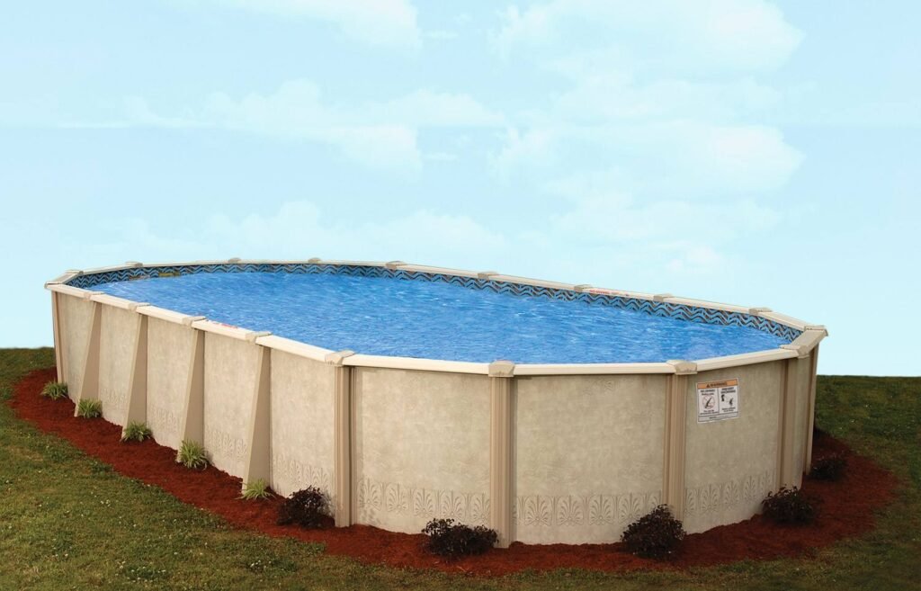 Above Ground Swimming Pools At Mr. Pool of Pasco & Crystal River 23 Autumn Breeze Oval Resin Pool